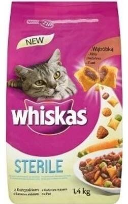 Whiskas granule pro kočky 1,4kg, různé druhy