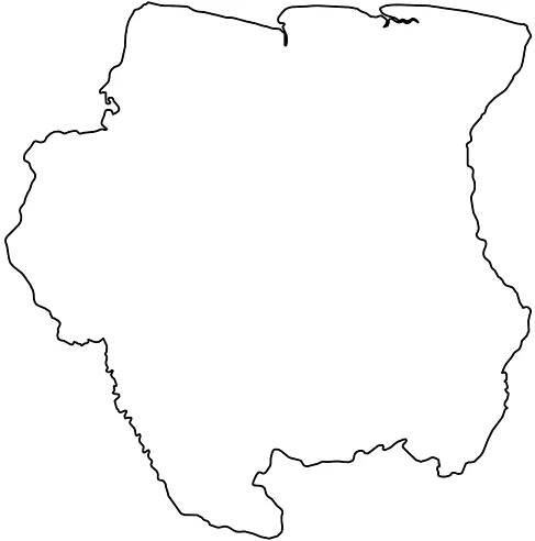 Map of Suriname - GIS Geography