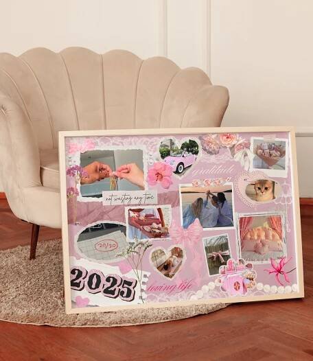 2025 VISION BOARD Soft Coquette