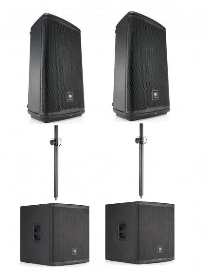 PA System SET - 2x EON712, 2x EON718S s distančními tyčemi