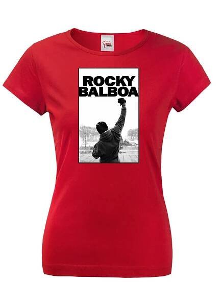 Dámské tričko s potiskem Rocky Balboa