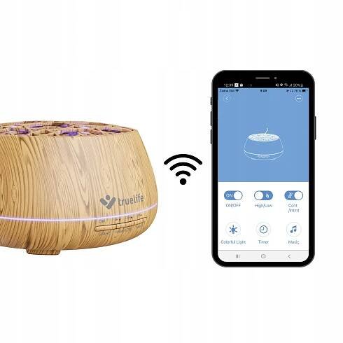 Aroma difuzér a zvlhčovač vzduchu TrueLife AIR Diffuser D9 Smart se zabudovaným reproduktorem