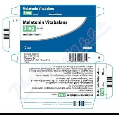 Melatonin Vitabalans 3mg tbl.nob.10