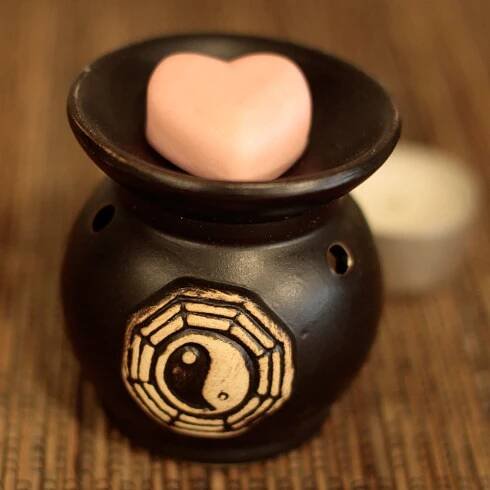 Aroma Lampa - Yin Yang - černá kulatá