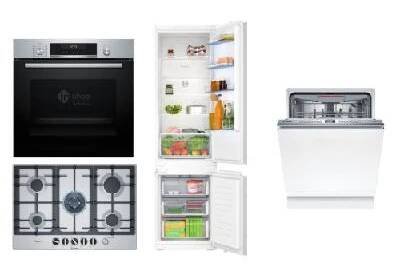 Set Bosch HBG578ES7 + PCQ7A5M90 + SMH4ECX27E + KIN96NSE0