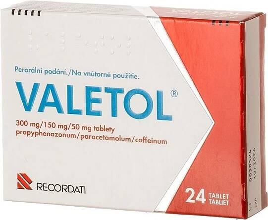 VALETOL POR 300MG/150MG/50MG TBL NOB 24