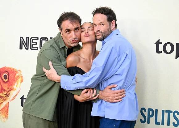 MIchael Angelo Covino, Adria Arjona, Kyle Marvin at the "Splitsville" Los Angeles Premiere held at AMC The Grove 14 on August 19, 2025 in Los Angeles, California. (Photo by Gilbert Flores/Variety via Getty Images)