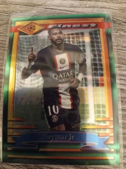 2022-23 Topps Finest Flashback UEFA Neymar Jr Paris Saint Germain 80