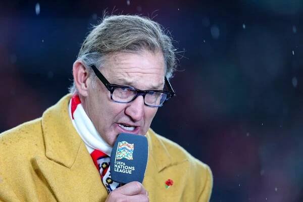 LONDON, ENGLAND - NOVEMBER 17: Ex-England and Arsenal skipper Tony Adams during the UEFA Nations League 2024/25 League B Group B2 match between England and Republic of Ireland at Wembley Stadium on November 17, 2024 in London, England. (Photo by Robin Jones/Getty Images)