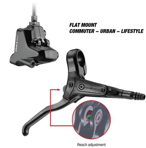 Hydraulická brzda Tektro R280 přední levá páka bez kotouče