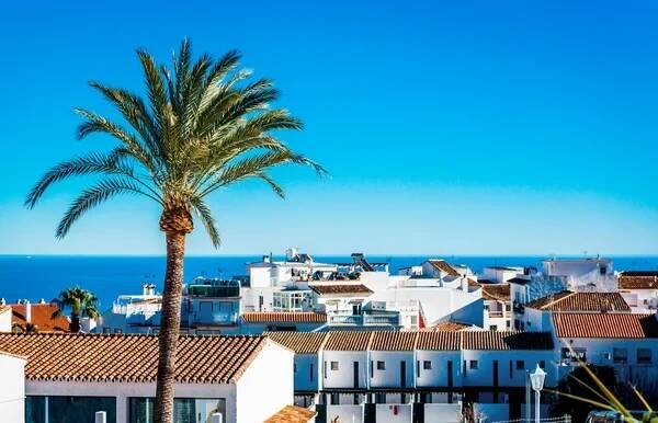 Střechy Rancho Domingo, Benalmadena. Malaga, jižní Španělsko — Stock obrázek