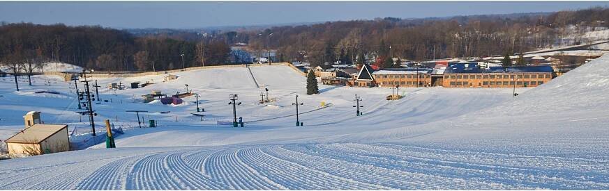 Morning Trail Grooming In Mt. Brighton, MI.