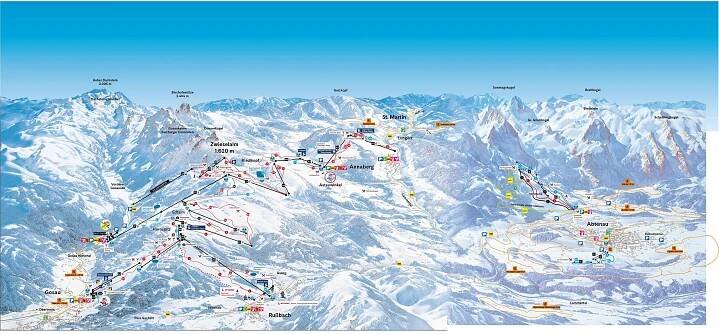 Mapa sjezdovek Karkogel - Abtenau