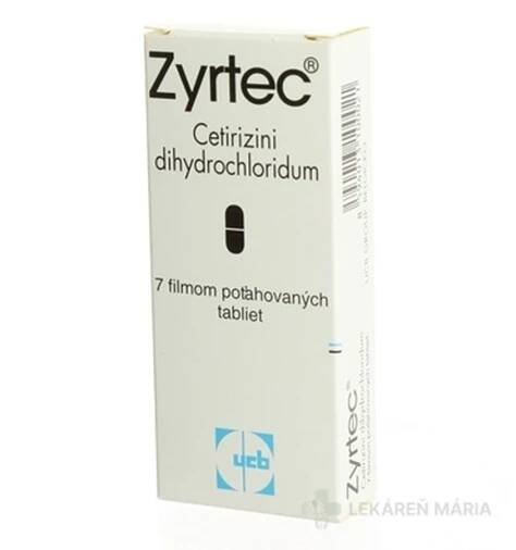 ZYRTEC tablety 10 mg 7 ks