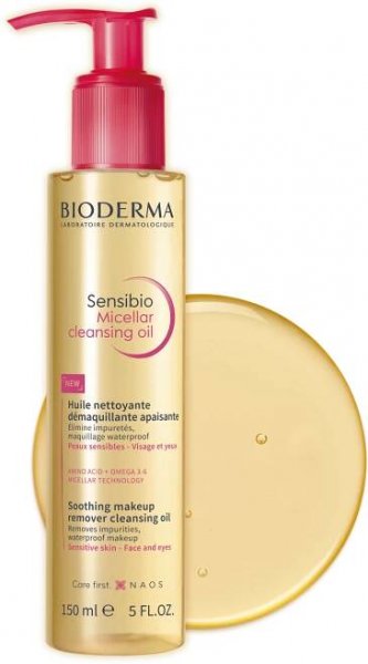 Bioderma Sensibio Micelární olej pro čištění a péči o pleť 150 ml