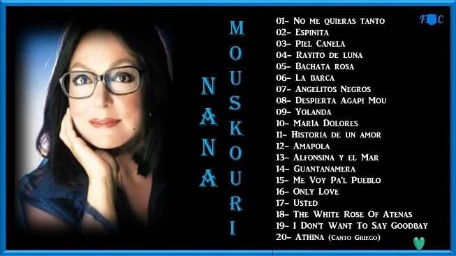 Nana Mouskouri. (Recopilación Musical-N-2.HD