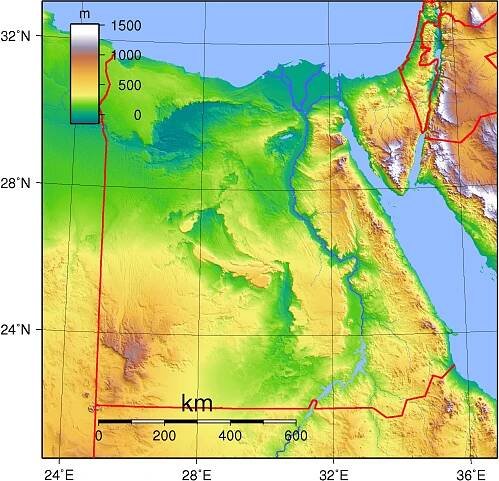 Geografie Egypta