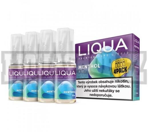 Mentol - Menthol - LIQUA Elements 4x10ml - Liquashop.cz
