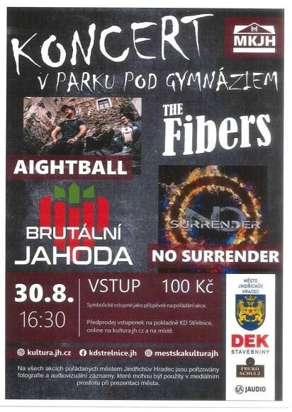 Letní koncert místních kapel | park pod gymnáziem | Hradecžije.cz