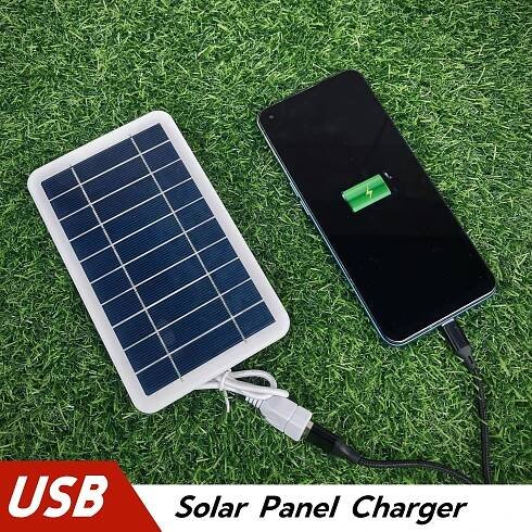  solární panel 5V 2W voděodolná nabíječka s USB, 