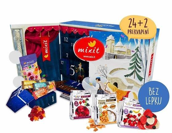 adventní kalendář Mixit bez lepku vegan dárek na Mikuláše
