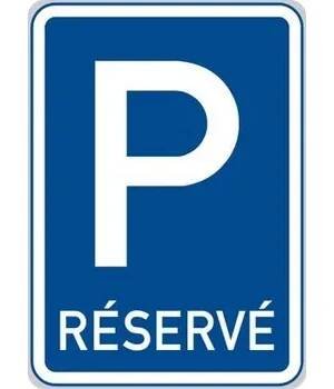 Značka IP 12 Vahrazené parkoviště "RESERVÉ"