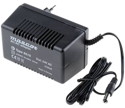 Adaptér AC/DC, výstup: 24V ac, počet výstupů: 1 Adaptér AC/AC 310mA 8.5W, Typ C