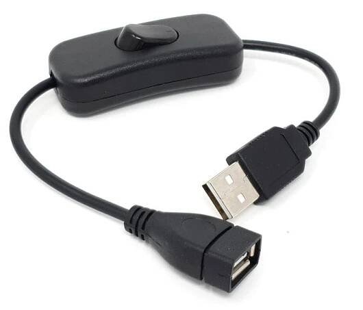 USB Cable with Switch by The Pi Hut - The Pi Hut
