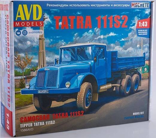 AVD Models - Tatra 111 S2, sklápěčka, Model Kit 1585, 1/43
