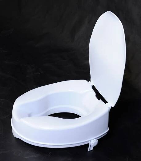 Zvýšené sedátko na WC pro seniory 10 cm, bílá A0071001