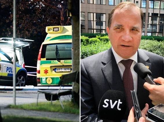 Löfven: Återigen har våldet visat sitt fula ansikte