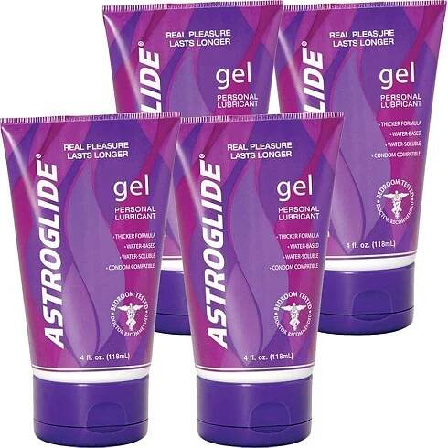 Astroglide Gel Personal Lubricant, Water-Based, No Drip, Thicker Formula, Long-Lasting, Easy Clean-Up, Condom Compatible, ...