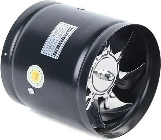 150 mm 500 m³/h axiální kovový kanálový ventilátor