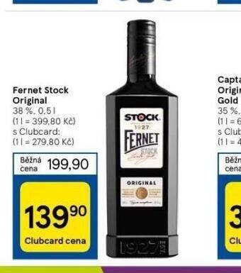 Tesco Fernet stock original nabídka
