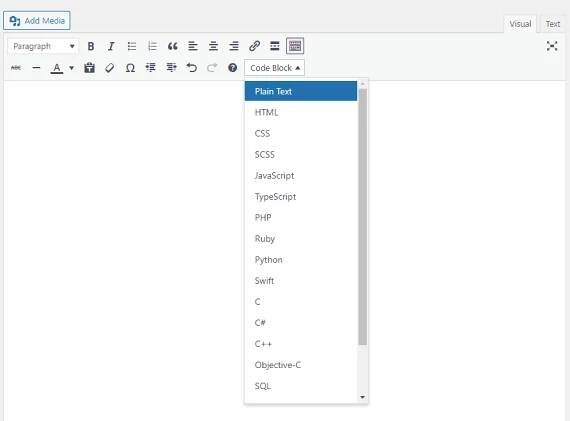 Language selection