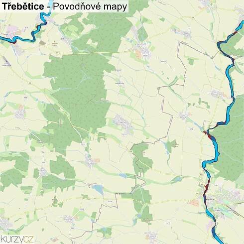 Třebětice - mapy | Kurzy.cz