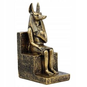 Starověký mytologický egyptský zlatý pes Anubis