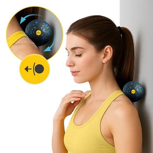 SADA EPP ROLLER VÁLEČEK DUOBALL PRO CVIČENÍ MASÁŽE A ROLOVÁNÍ SVALŮ Model Wałek roller ROLLSET01