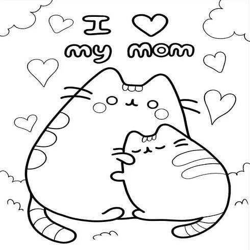 Pusheen omalovánky 30