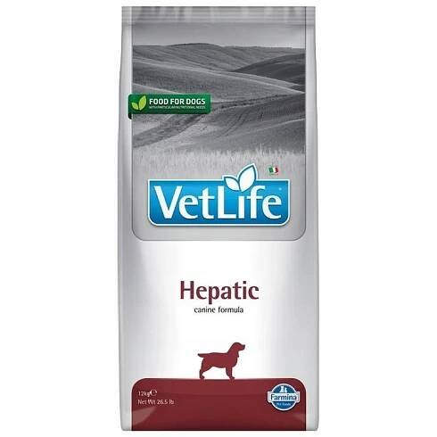 Vet Life Dog Hepatic 12kg Suché Krmivo pro psa proti selhání jater