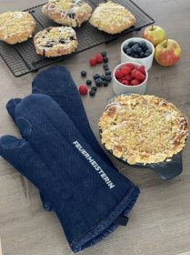 Kuchyňské rukavice Premium jeans (pár) | bbqhagas.cz