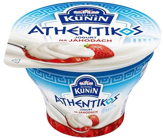 Mlékárna Kunín Athentikos jogurt na jahodách