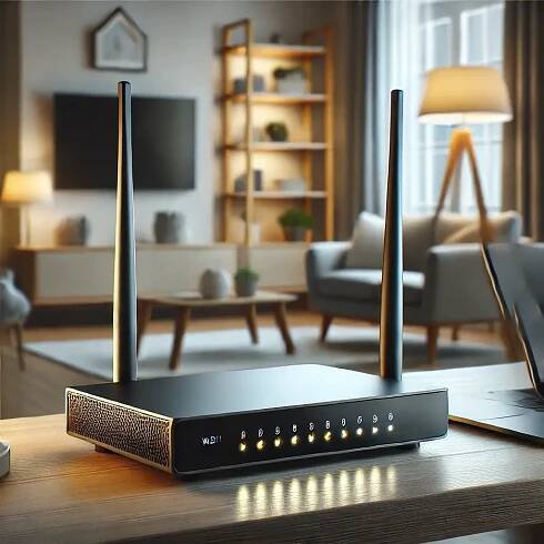 a sleek fixed wireless modern router modem combo that gives high speed internet to the home