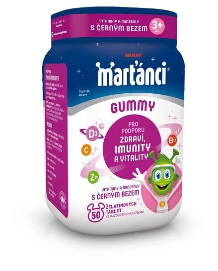 Marťánci Gummy černý bez 20mg 50 ks | Alphega.cz