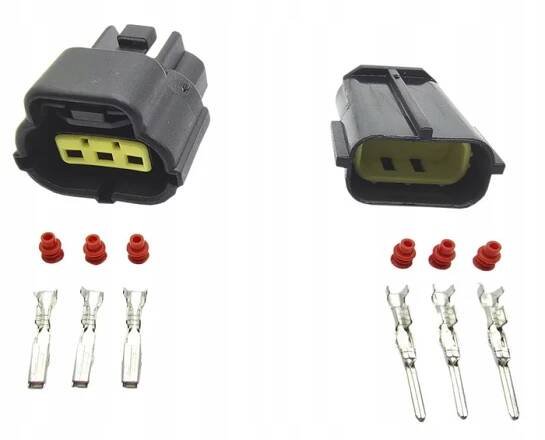 Konektor kostka Econoseal sada zástrčka + zásuvka 3PIN