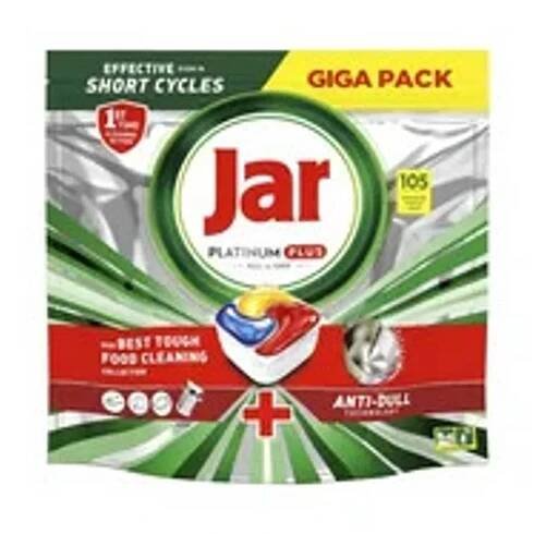 Jar Platinum Plus All In One Kapsuly Do Umývačky Riadu, Citrón, 90 Kapsúl 1×90ks, Kapsuly Do Umývačky Riadu