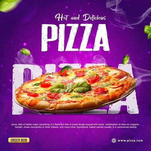 Pizza burger | Social media designs
