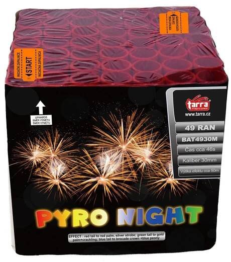 BATERIE VÝMETNIC PYRO NIGHT 49 RAN 2/1