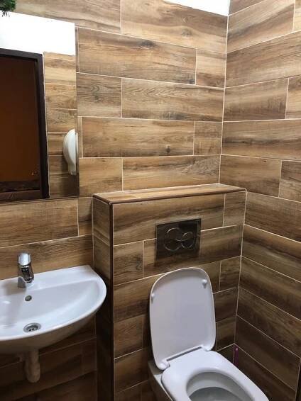 Koupelna v ubytování Hotel V Pivovaře Davle