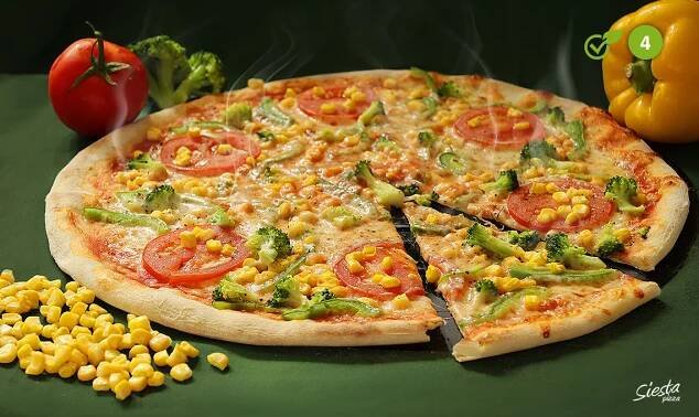 Siestapizza 4. Vegetariana